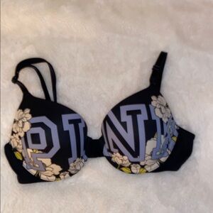 PINK by Victoria’s Secret Push Up Bra Black/White Size 34B